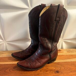 Sedona  Brown Leather Cowboy Boots